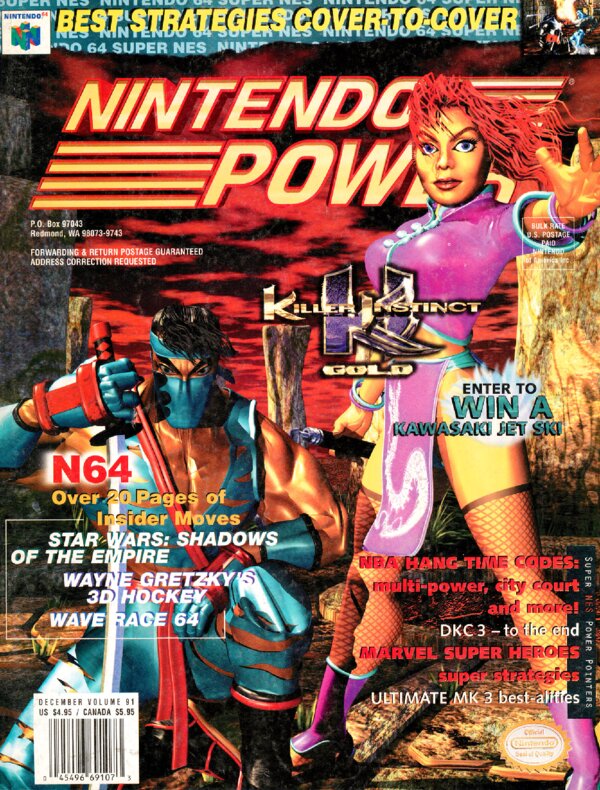 Nintendo Power Issue 091 (December 1996) cover